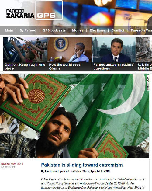 Two scholars write about Pakistan's continued slide towards extremism for CNN