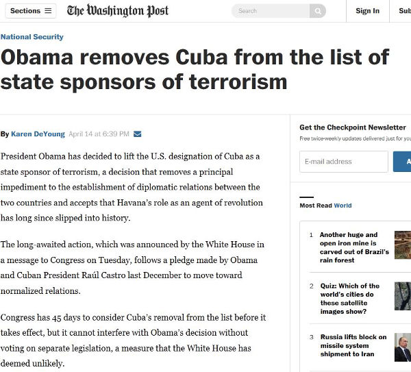 US - Cuba relations continue to improve